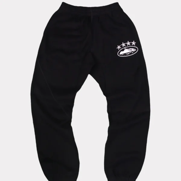 Corteiz 4Starz Alcatraz Sweatpants Black