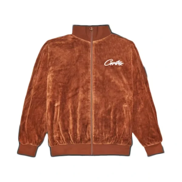 Corteiz-All-starz-VVS-Velour-Jacket-Brown.