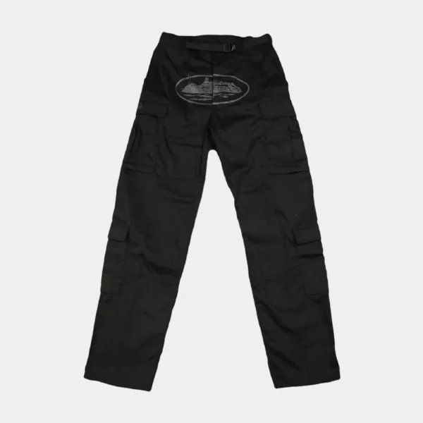 Corteiz Guerillaz Cargos Triple Black