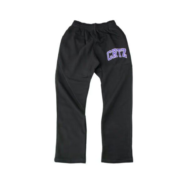 Corteiz Dropout Sweatpants – Black/Purple