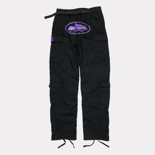 Corteiz Purp Guerillaz Cargos Black/Purple